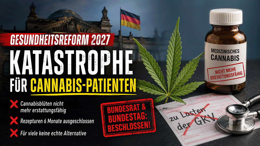Katastrophe für Cannabis-Patienten: Bundestag beschließt drastische Einschränkungen der Kostenübernahme